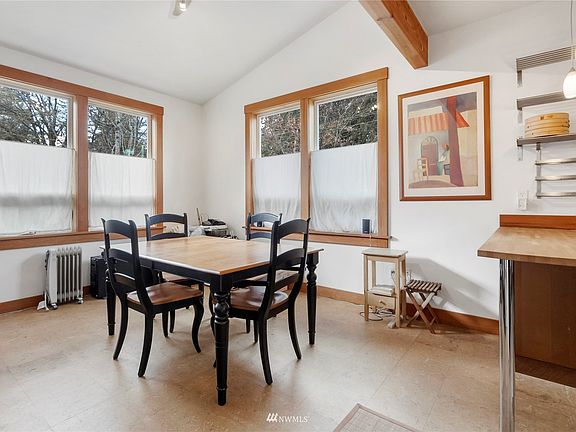 Gathering room in the residential side of the building. >