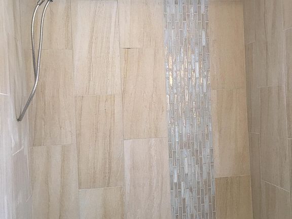 newly remodeled shower/tub surround