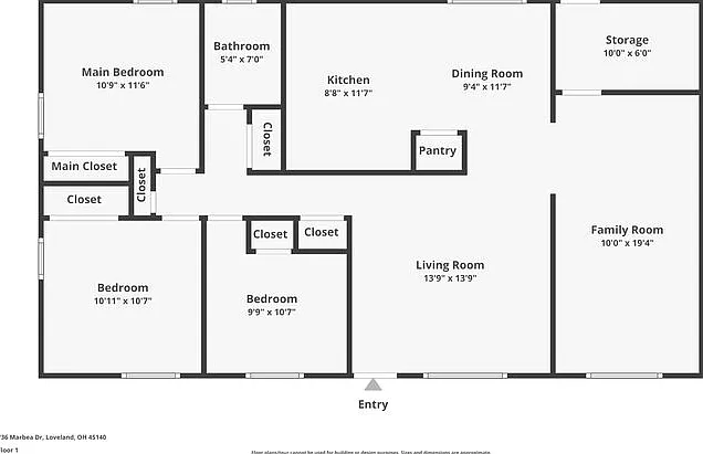 3 bed, 1.0 bath, 1269 sqft, $1,980 — Photo 2