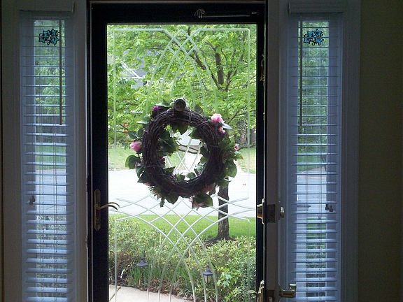 Inside view of front door
