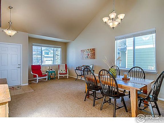 Open living and dining area