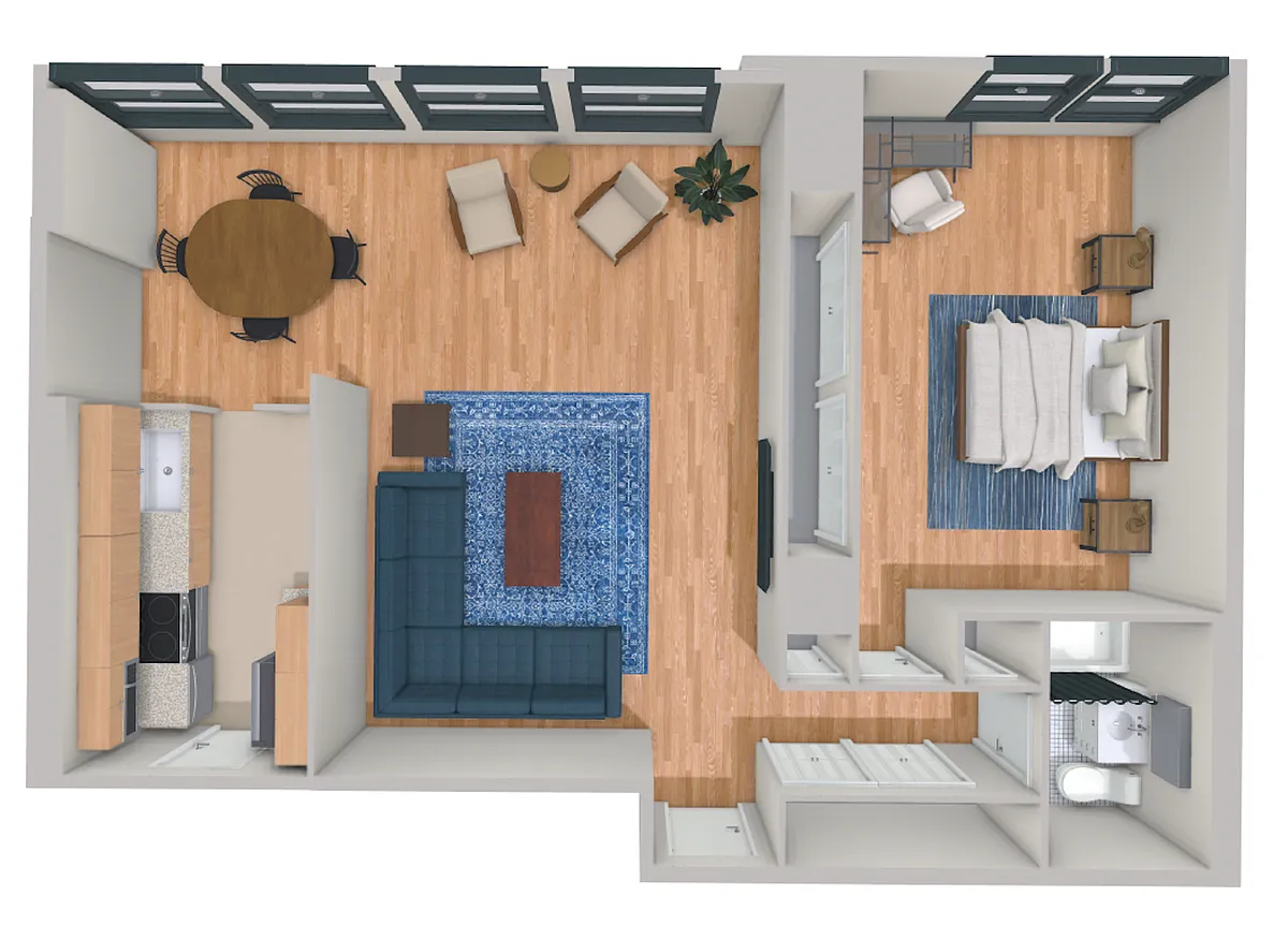 Floor plan 1 Bedroom