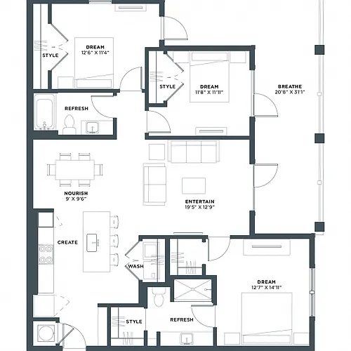 Floor plan C1