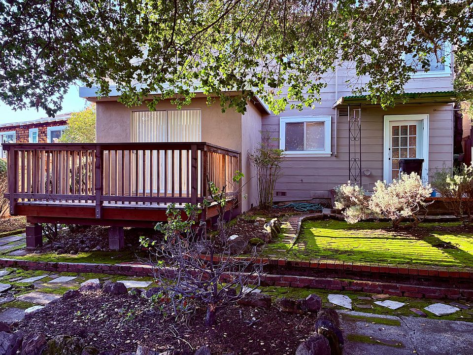 Lower unit. Two private outdoor spaces.
