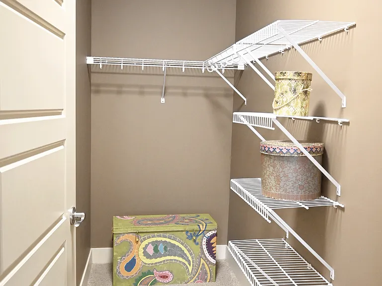 Large walk-in closet at The Sterling.