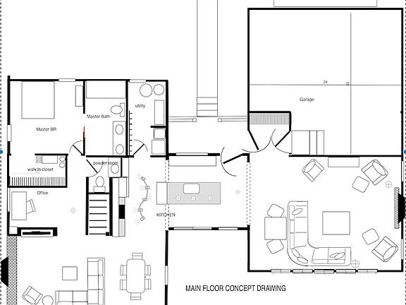 Large airy floor plan