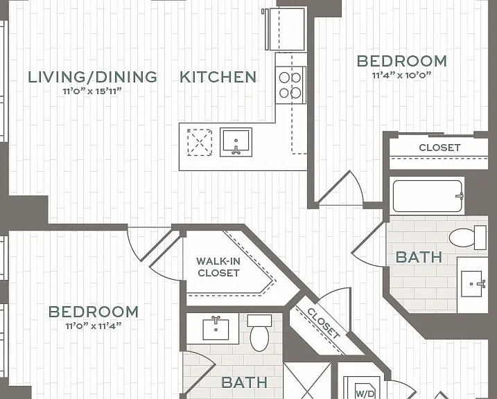 Lantera at Boston Landing - 2.1 - 2 Beds - 2 Baths - 995 Sq. ft.