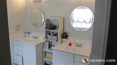 Master bath his/her sinks