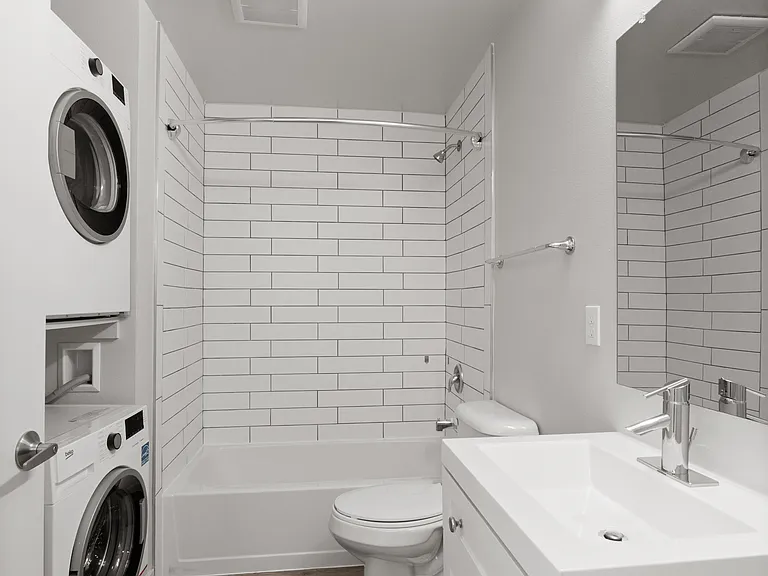 Modern, comfortable living with in-home washer & dryer