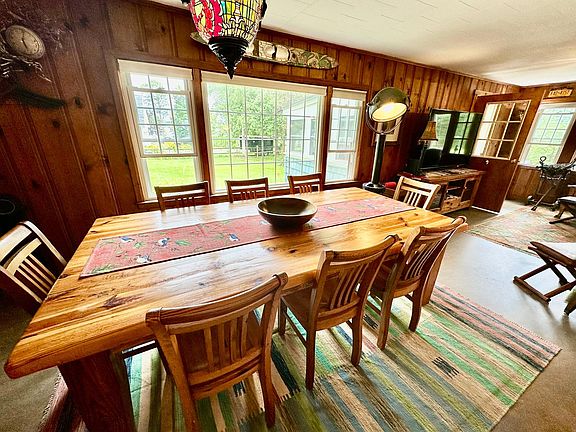 Main living area overlooks front yard and Lake Champlain, with a northern view.