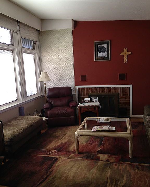 Living room, fireplace, 