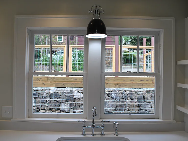 Kitchen Sink View overlooking Outdoor Living Space
