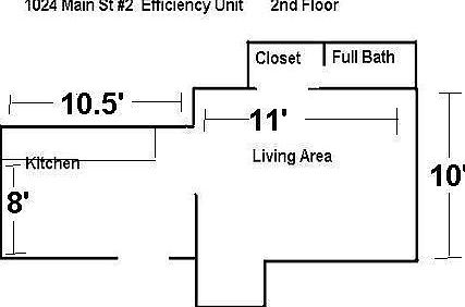 1024 Main St #2 Florr Plan