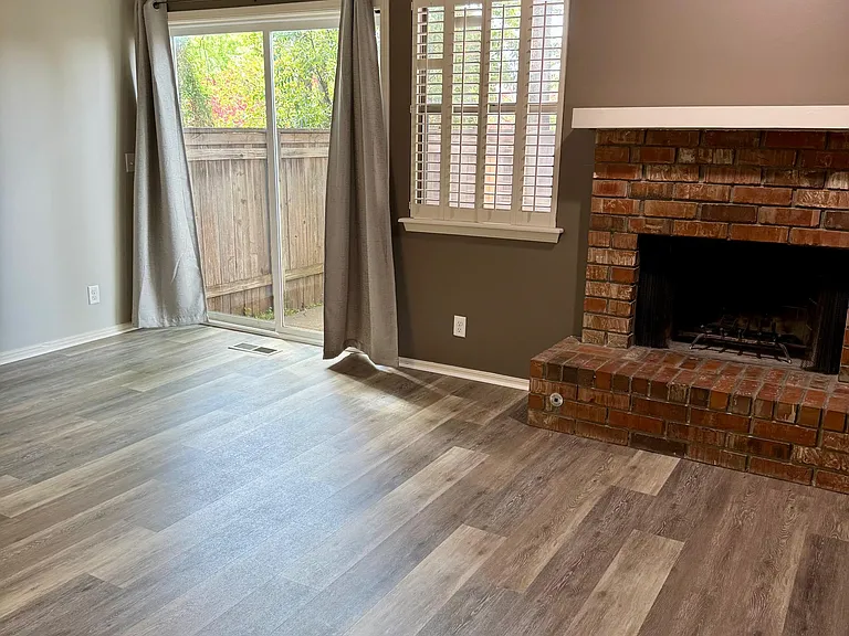Back patio sliding glass door