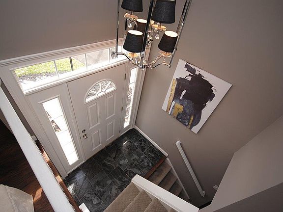 Dramatic stone entryway