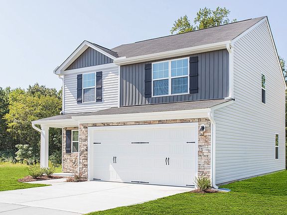 Beautiful brick detailing around the garage
