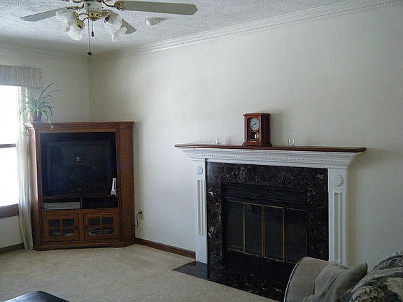 fireplace in living room
