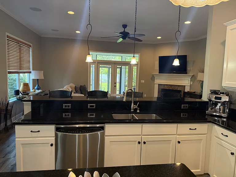 Kitchen into Living Room