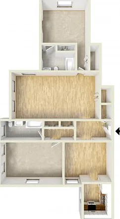Two bedroom floor plan Two bedroom floor plan