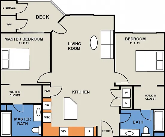 The Midvale- West 2 Bedroom/2 Bath The Midvale- West 2 Bedroom/2 Bath