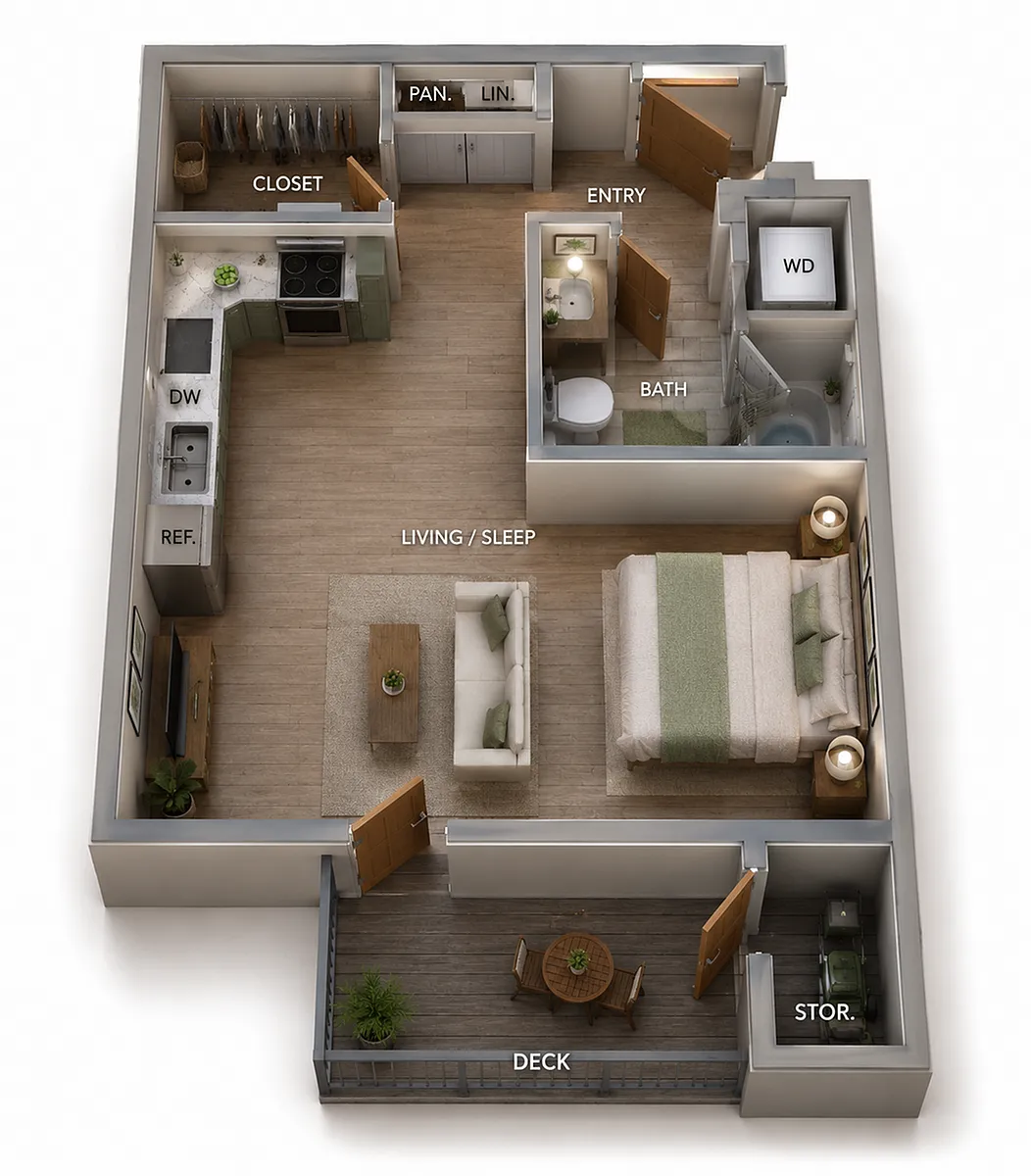 Floor plan Studio