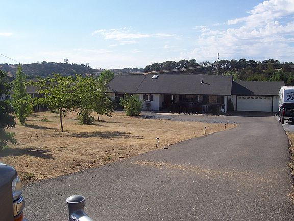 Long paved driveway