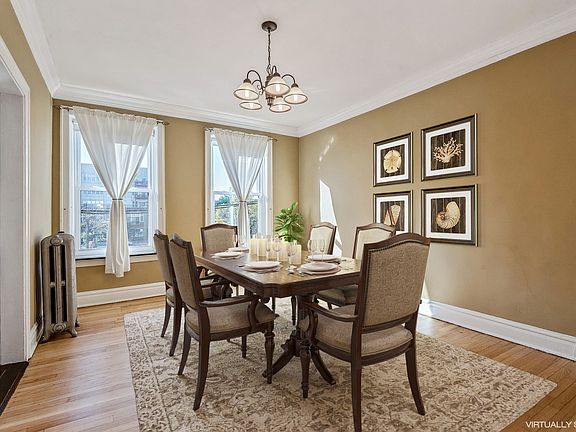 Separate dining room is great for holiday entertai