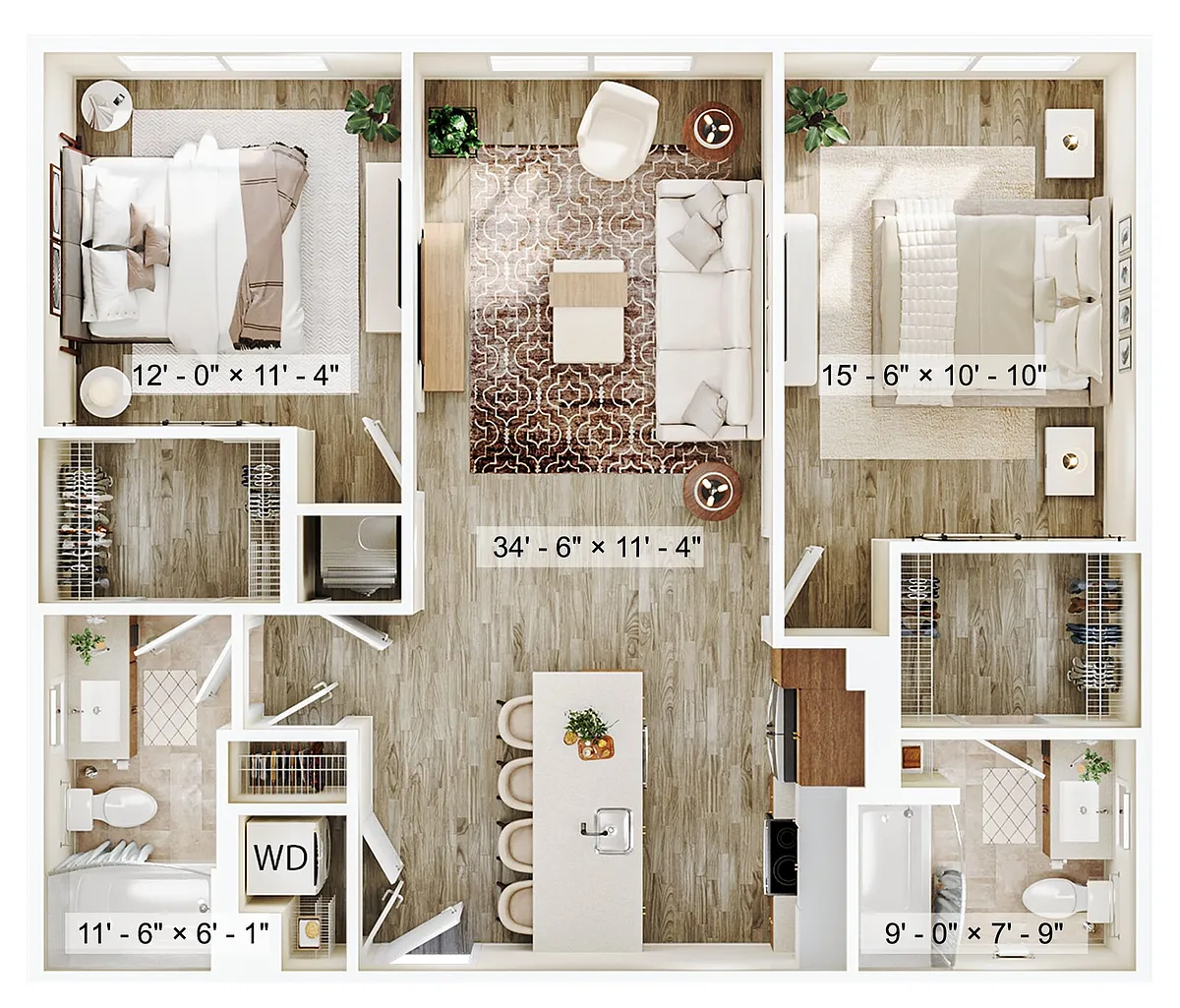 Floor plan River