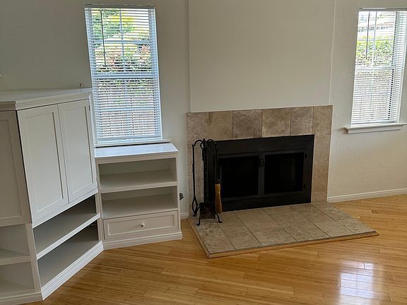 Living room with gas fireplace