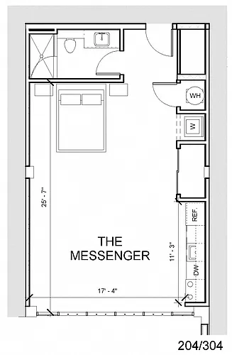Floor plan The Messenger