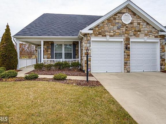 Front entry two car garage