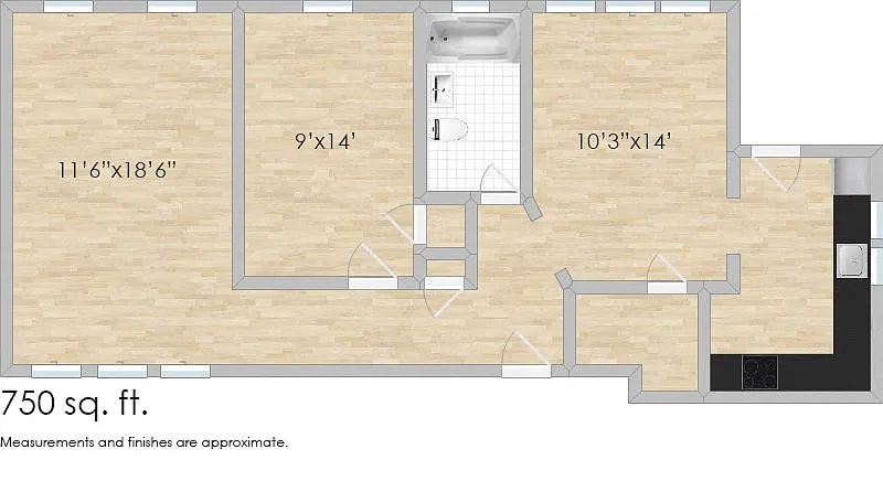 Floor plan 710 N. Austin