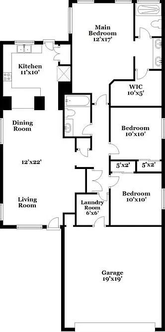 3 bed, 2.0 bath, 1264 sqft, $1,930 — Photo 2