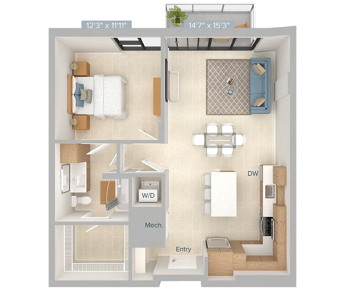 Floor plan A5-1FLR-836
