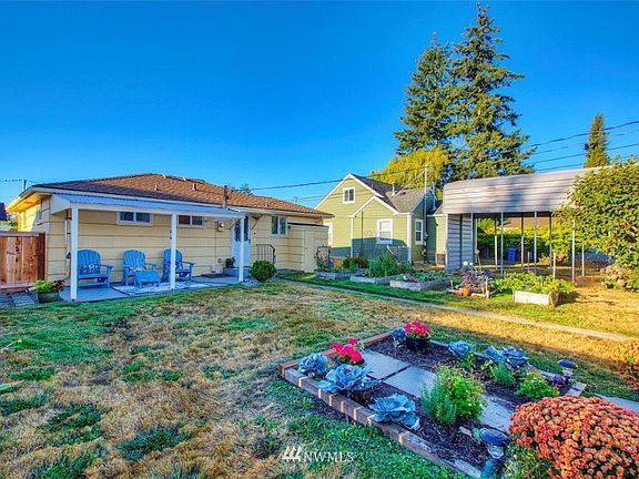 Covered patio overlooking your gardens and back yard.