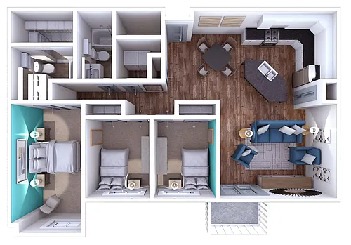 Floor plan Love 3x2