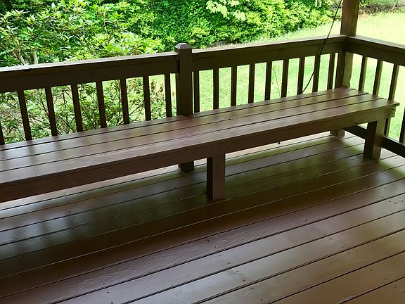 Back deck -recently stained