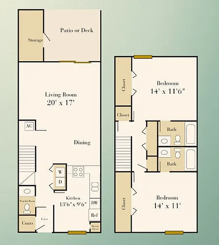 Floor plan 2 B/R END
