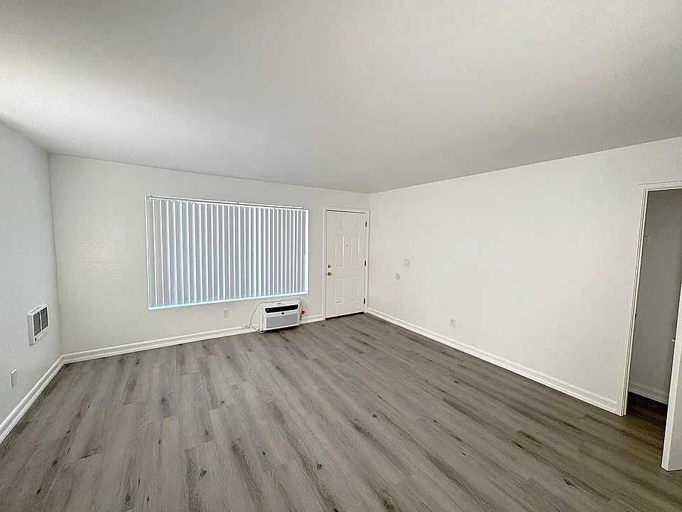 Apt # 11 Living Room and view of front door and coat closet.