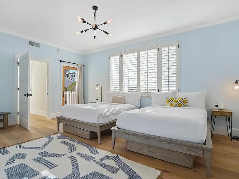 Charming and bright guest bedroom, perfect for two little ones.