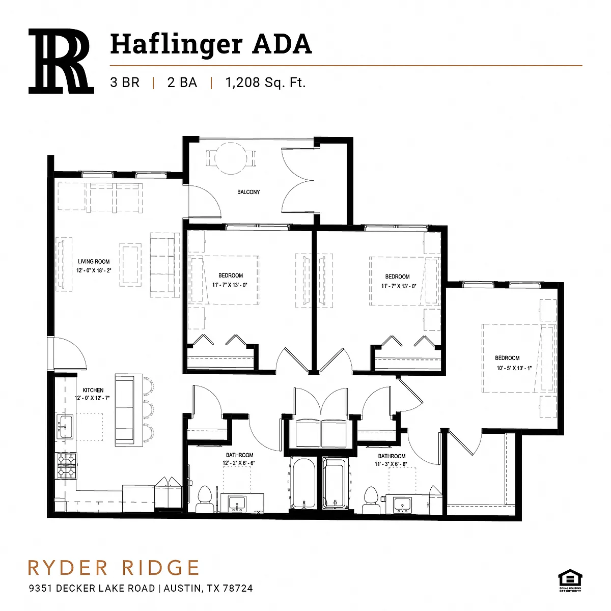 Floor plan Haflinger ADA