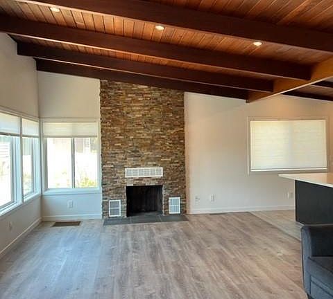 long open floor plan