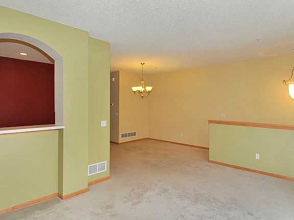 Living room and dining area