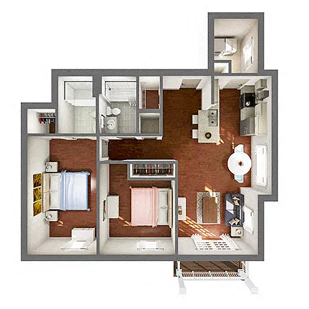 Floor plan 2C