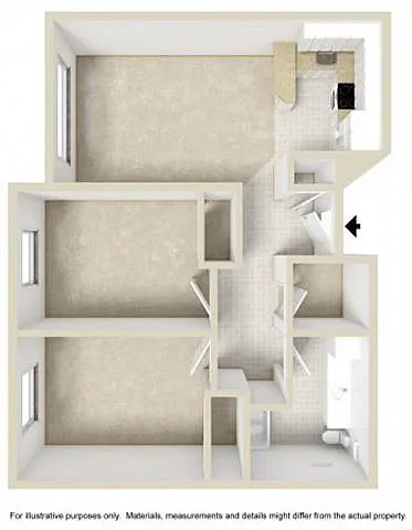 Floor plan Two Bedroom