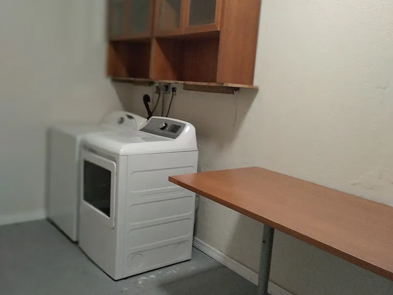 Laundry room.