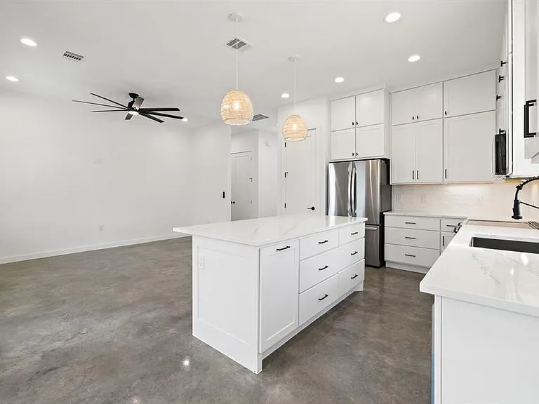 Kitchen and living room