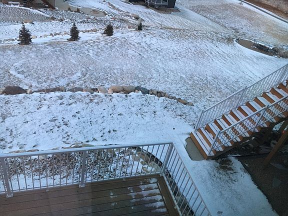 View of backyard from master