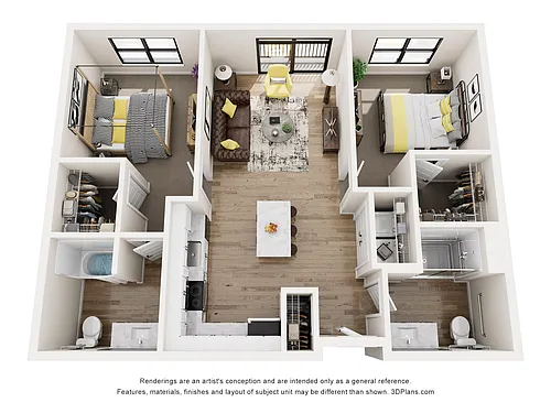 Floor plan Bridger ADA