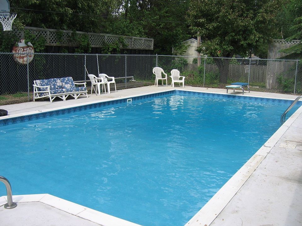 Very private backyard with pool
